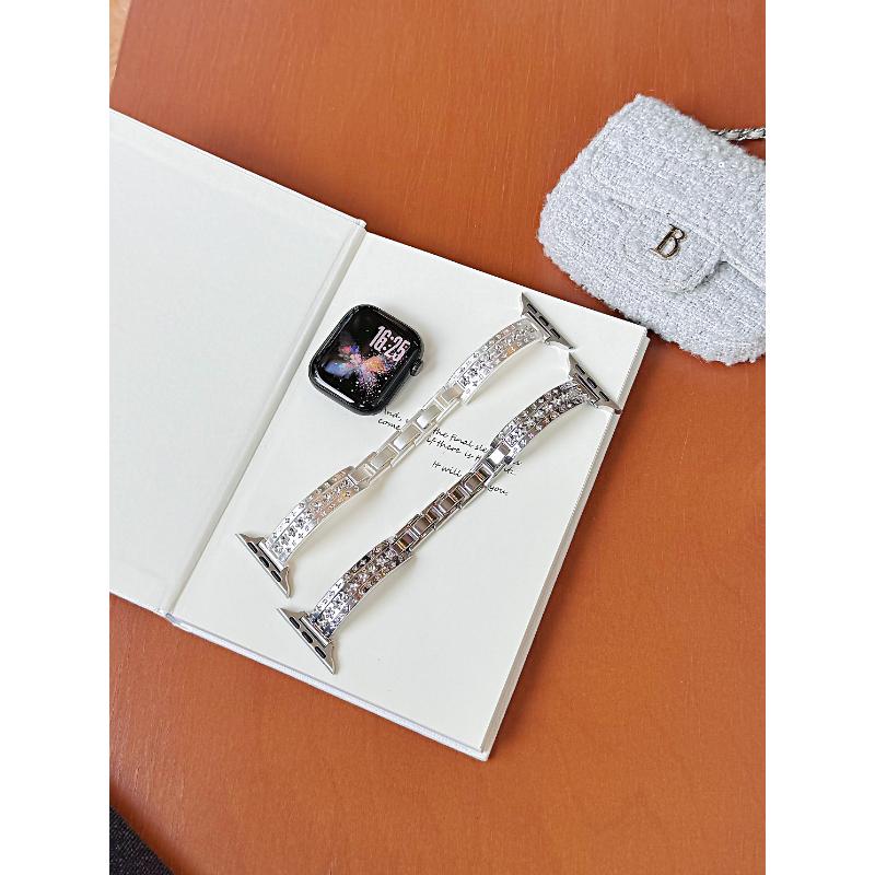 Nice Bling Metal bracelet For Apple Watch Series 11/10/9/8/7/6/5/SE3 40mm 41mm 42mm 44mm 45mm 46mm Strap