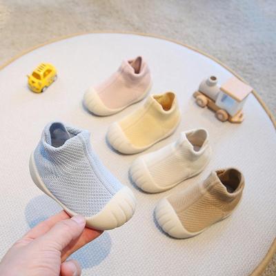 Zapatos Antideslizantes para Caminar de Bebé hasta Media Pantorrilla - Estilo Coreano Otoño/Invierno Calcetines Zapatos para Niños Pequeños