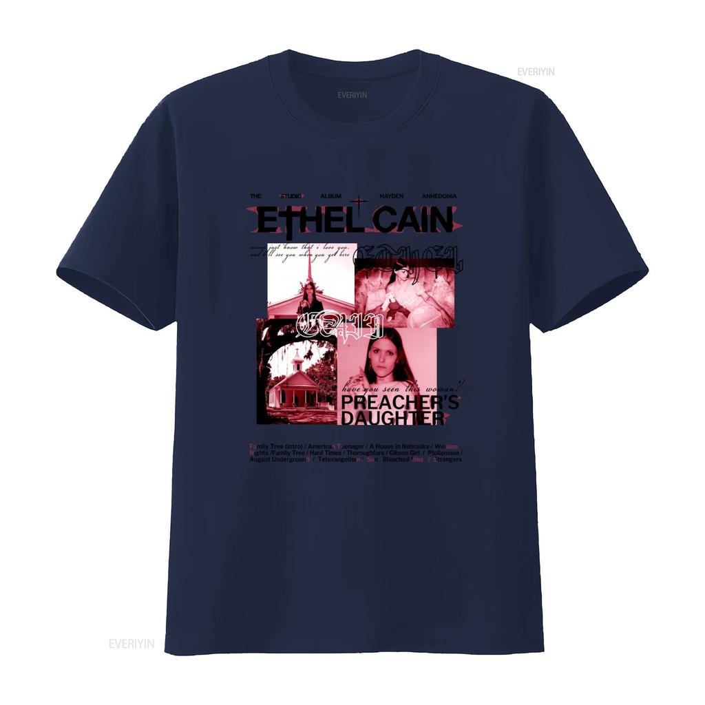 Ethel Cain Music T Shirt Preachers Daughter Album Merch 90s Vintage Inspired Bootleg Vintage Homme Fashion Stretched