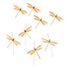 Dragonfly Ear Stud Animal-Inspired Jewelry with Red Green Faux Gem Accents Vintage Style Earrings Unique Gift for Women