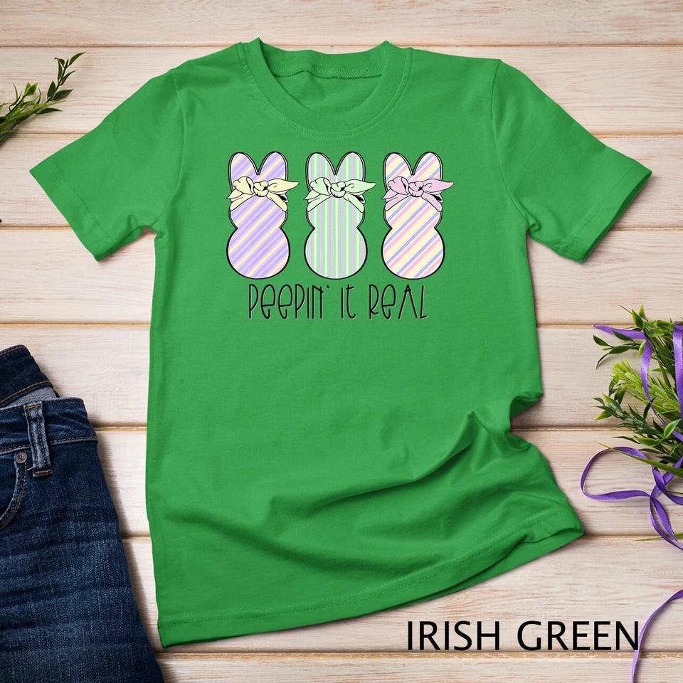 Easter Bunnies Easter Bunny For Easter Peepin It Real T-Shirt Unisex T-shirt6 M