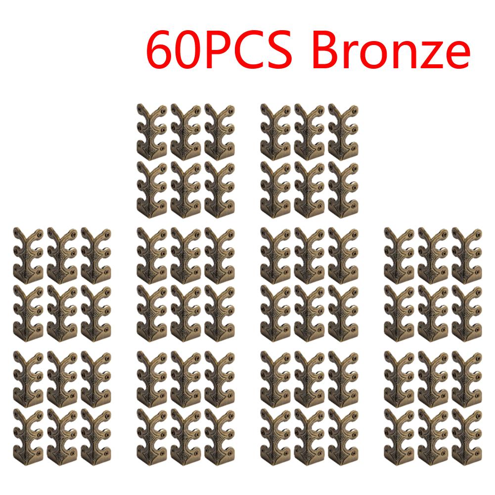 Vintage Metal Corner Protector Iron Skiffers Corner Brackets Corners Edge Cover for Jewelry Wooden Box Antique Furniture