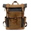 Stylish European & American Large Capacity Waterproof Canvas Travel Backpack: Durable, Casual, and Wear-Resistant for Men