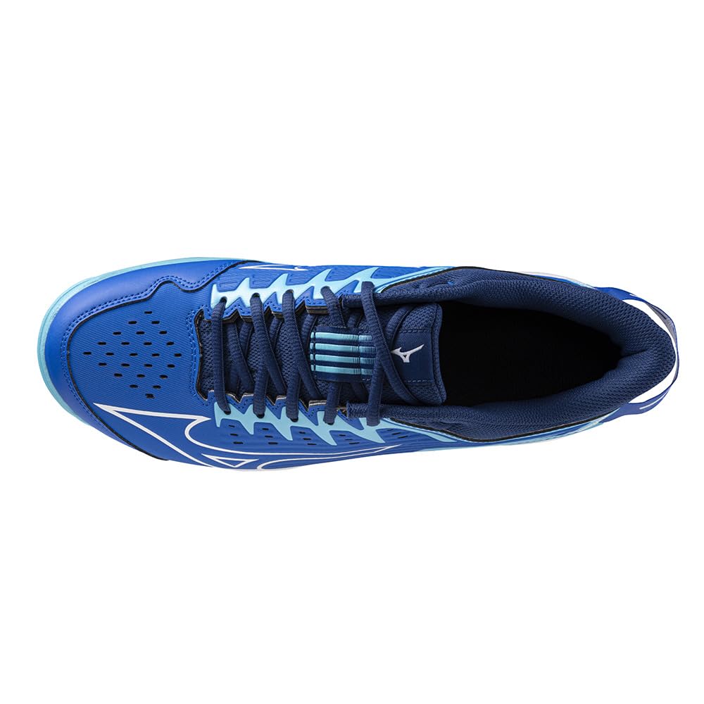 Field Hockey Shoes Wave Links 2 Club Wide Lightweight Land Ho Lacrosse Tennis Carpet Artificial Grass FIELD HOCKEY Blue x White x Navy cm 3E [Mizuno]