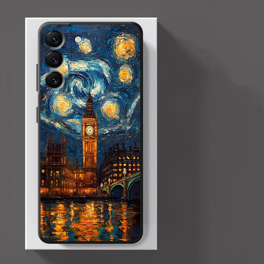 Van Gogh Starry Sky Oil Painting Phone Case for Samsung Galaxy A21s A22 A23 A25 A33 A34 A52s A53 A54 A55 A71 A26 A36 A56 Cover