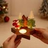 Star Shape Candle Holder Silicone Mold DIY Xmas Ornaments Makimg Candlestick Plaster Candle Holder Mold Christmas Tree Angel Elk