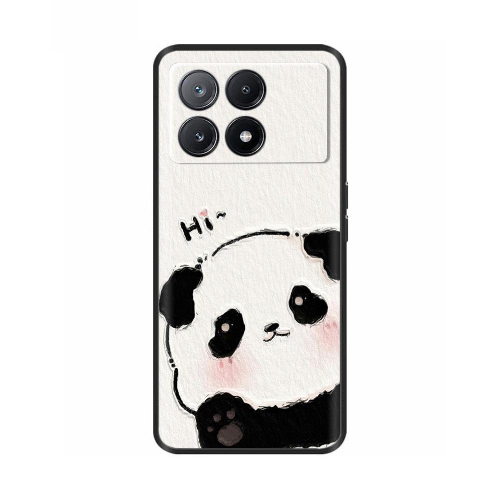 Poco X6 Case Phone Case Lovely Cat Coque Cover For Xiaomi Poco X6 Pro Poco X 6 Pro X6Pro Pocox6 Pro 5G Liquid Silicone Cases