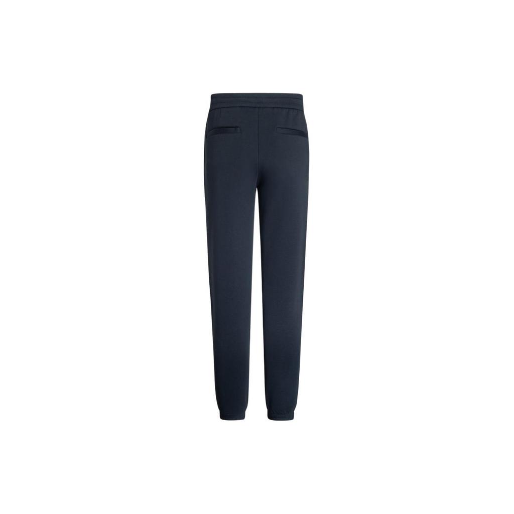Emporio Armani Ss24 Solid Color Drawstring Cuffed Casual Knit Sports Pants Men pants Navy-Blue 3D1P68-1JHSZ-0920