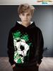 Kids Clothes Boys Hoodies Long Sleeve 3D Football Print Children Spring Fall Clothes Casual Outdoor Active Boys Clothing Tops