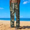 Herren Lockere Lässige Einfarbige Hose Camouflage Muster Gerade Hose