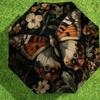 1pc Butterfly Flowers Automatic Folding Umbrella, Heavy Duty 8 Rib Iron Frame,  Suitable for Travel, Daily Use, Birthday, Decor Gift m0104090