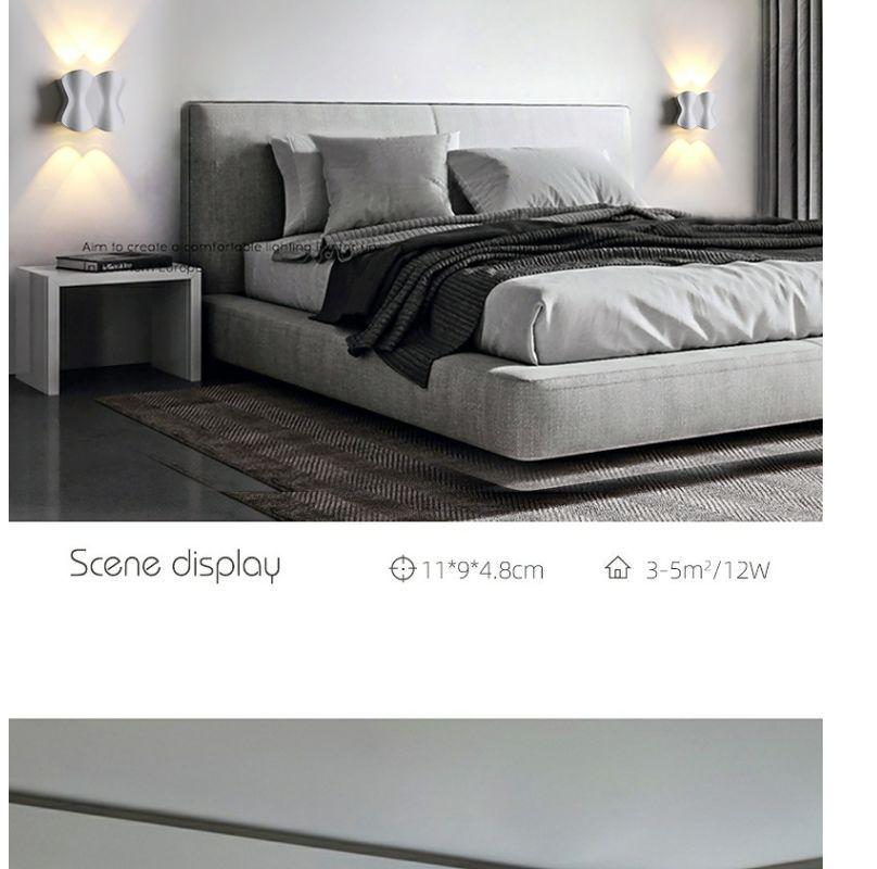 Nordic Minimalist Wall Lamp - Creative Indoor/Outdoor Waterproof Fixture for Bedroom, Living Room, Staircase, Corridor, and Courtyard.