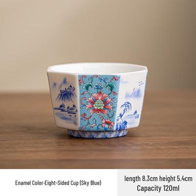 Shangqi Vintage Emaille Keramik Teetasse