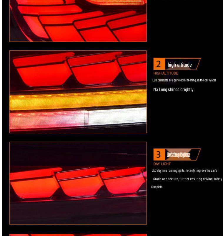 BMW X5 F15 (2014-18) LED Dragon Scale Style Dynamic Taillight with Sequential Turn Signal