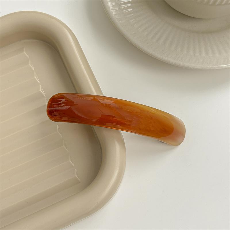 

Корейская весна-лето шик заколка для волос для девочки французский стиль глянцевая эллиптическая дуга ретро трендовая большая заколка аксессуары для волос Size fits all