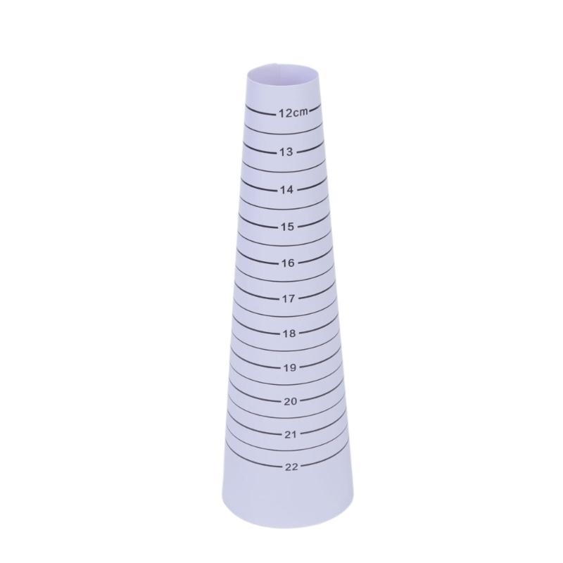 Multifunctional Cones Measuring Tool Sustainable Plastic Rings Sizer Cones Measurement Ruler for Necklace Rings Bracelet Sizing Plastic