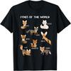 Foxes Of The World Funny Fox Animals Educational T Shirt T-Shirt
