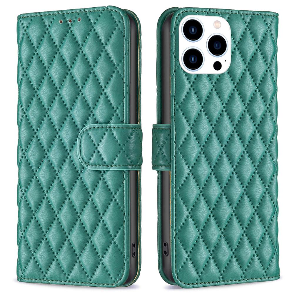 BINFEN COLOR BF Style-14 For iPhone 16 Pro Max Case Leather Phone Cover Card Slot Cash Pocket