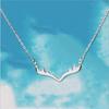 Popular Deer Antlers Necklaces & Pendants For Women Christmas Vintage Necklaces 925 Sterling Silver Jewelry Collier TYB364