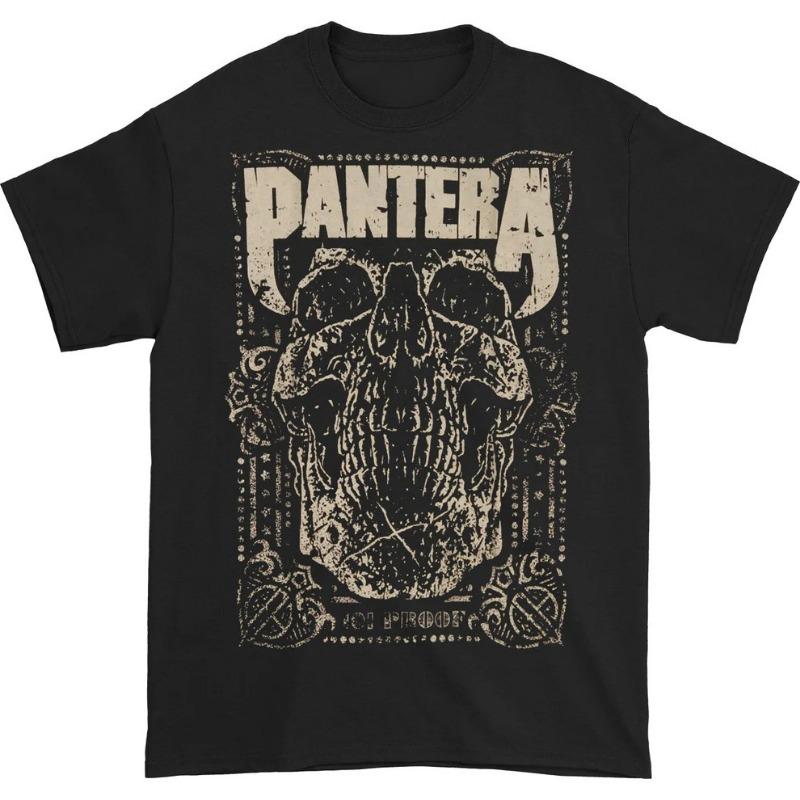 Pantera band 100%Cotton 101 Proof album Graphic Tshirt Men Women unisex oversized Tshirt Gothic skull hip hop Y2k fashion shirt S
