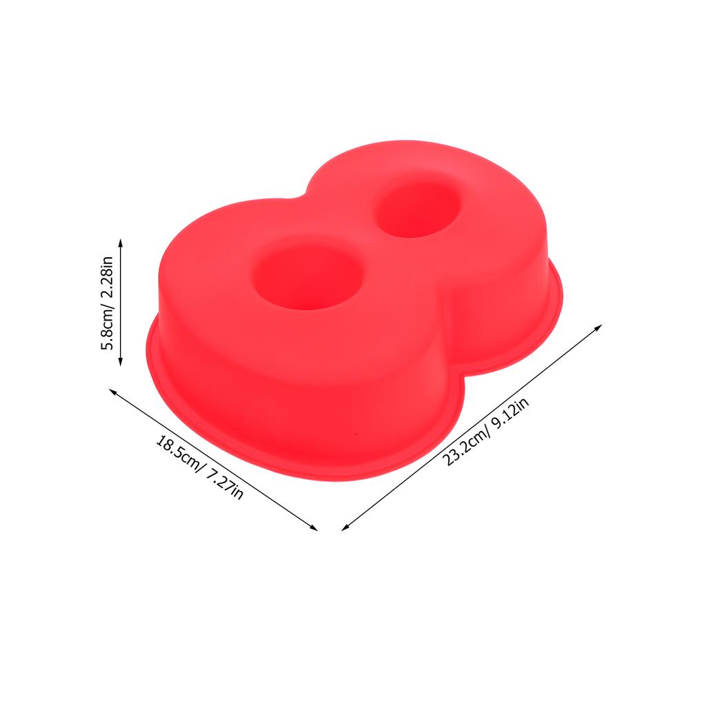 10 Inch Large Silicone Baking Mold 3D Number Cake Pan for Anniversary Birthday Party Easy Release Even Heat Distribution