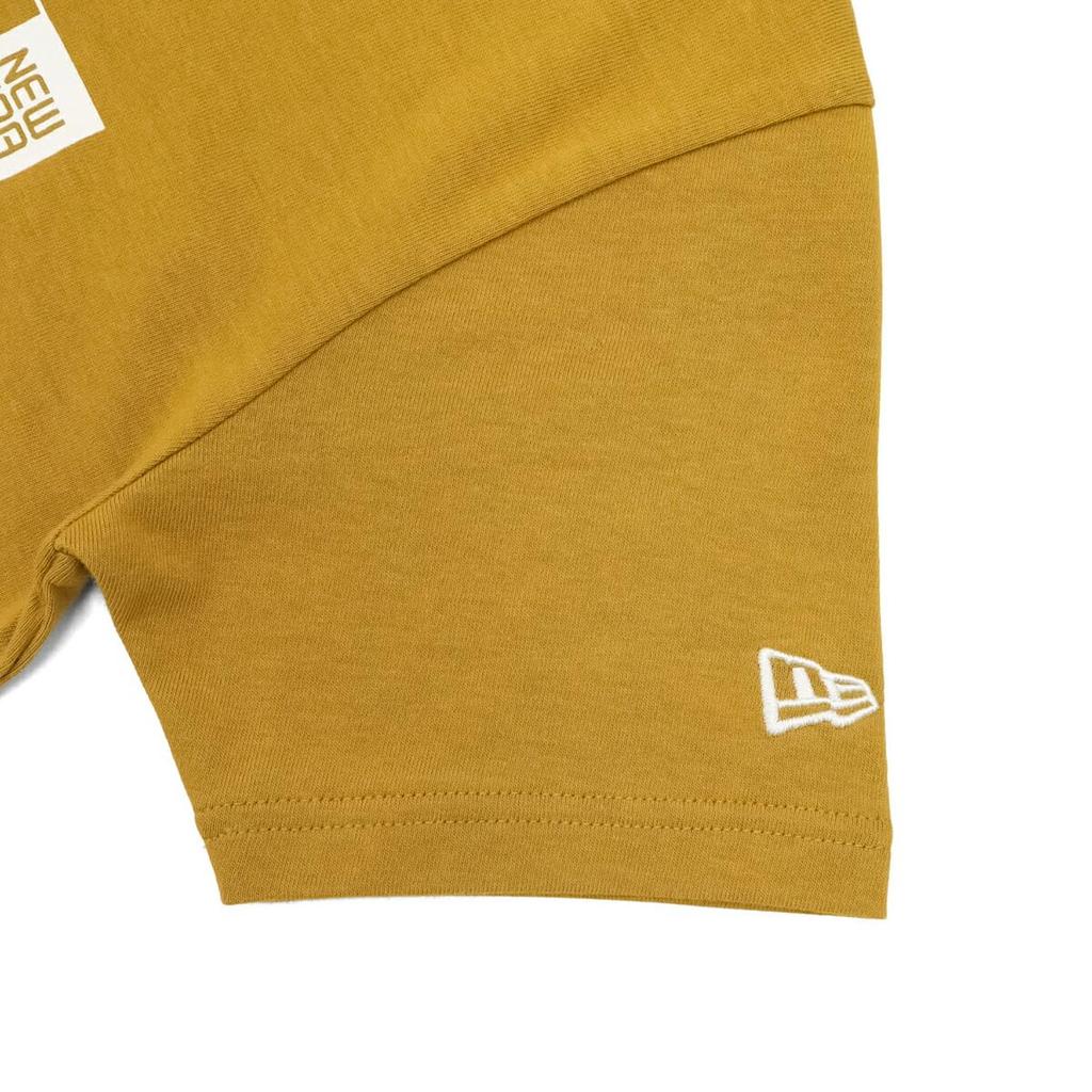 New Era Kids Short Sleeve Youth Cotton Tee 14683842 NER35K7911 Brushed Bronze Beige 150 Box Logo ONSPOTZ Exclusive Boys Girls Apparel Stylish Street