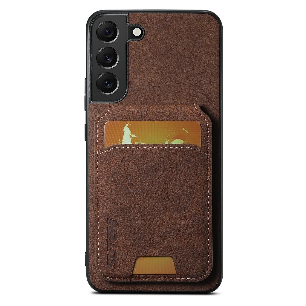 For Samsung Galaxy S22+ 5G Litchi Texture Leather+TPU Case Card Slots