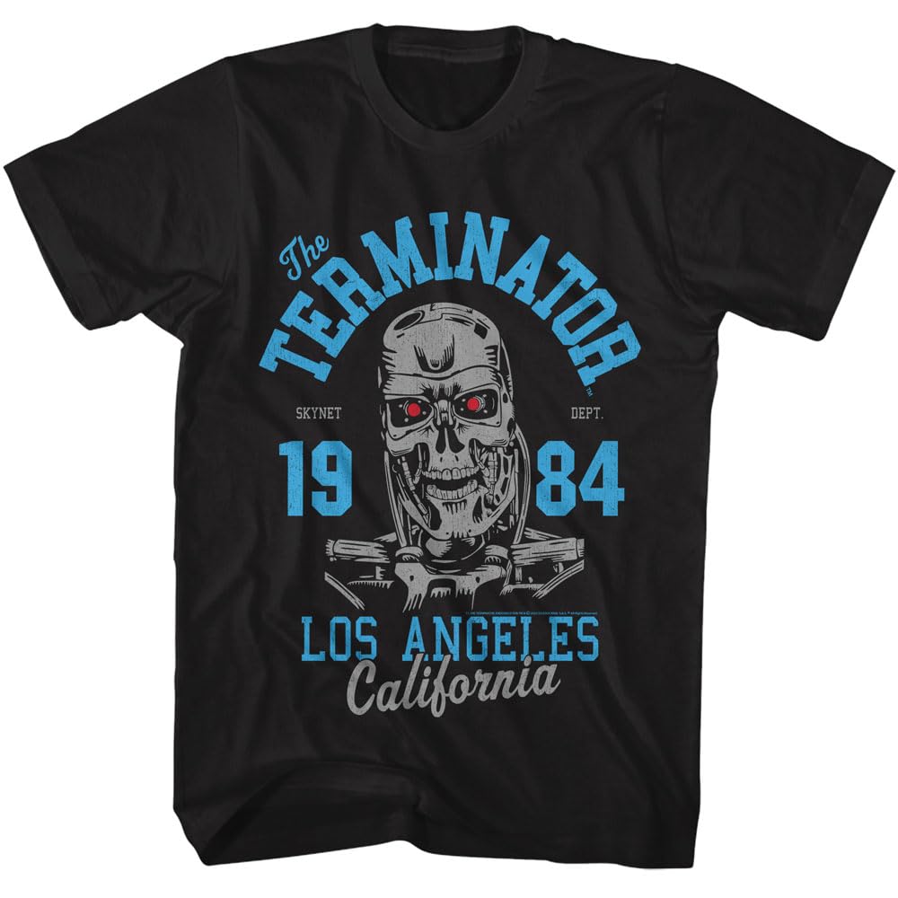 T-shirt Unisex Estiva Terminator con Stampa Retro Film d'Azione Sci-Fi Manica Corta Casual Streetwear Edizione Larga T-shirt
