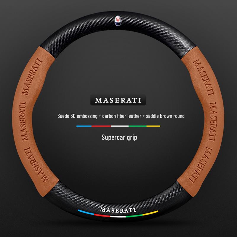 Maserati Presidente Levante Ghibli Leather Steering Wheel Cover
