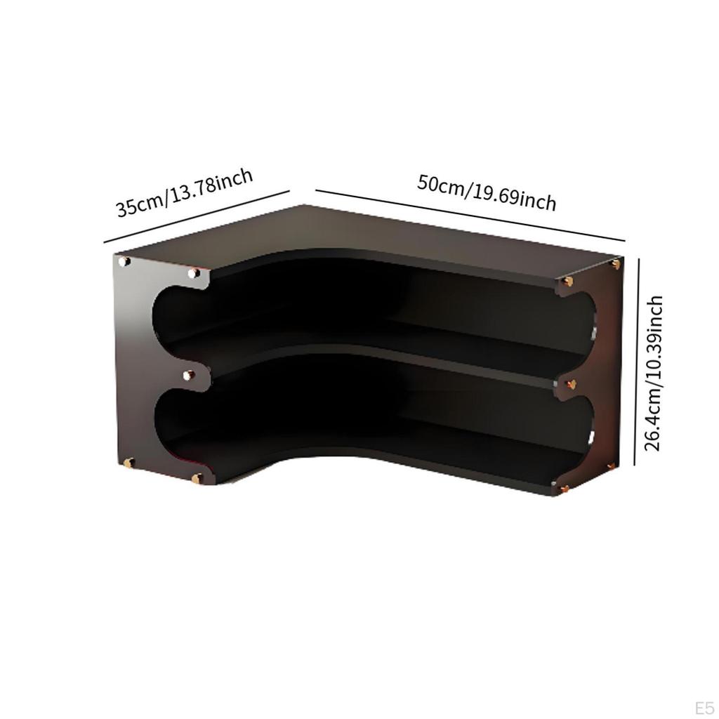 Eckschreibtisch Organizer Regal Arbeitsplatten-Display Vielseitiges Wasserbecher Aufbewahrungsregal 2