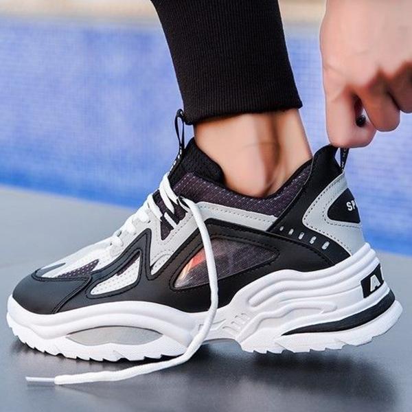 Men's Shoes Breathable Anti-odor Sports Casual Shoes Korean Version Increasing Height Old Man Shoes Men Skate Shoes