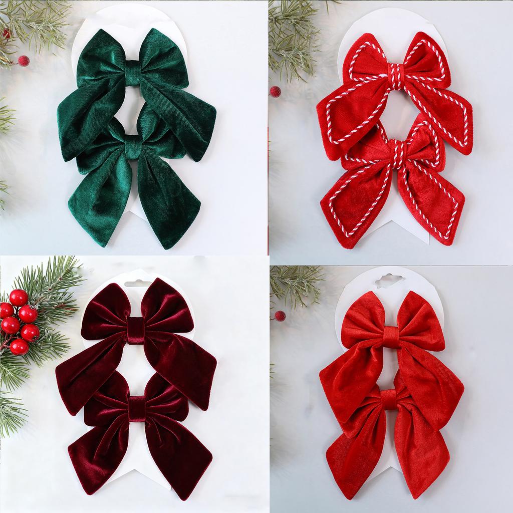 Velvet Three-Dimensional Bow, Large Christmas Tree Decoration, Window Display Decoration