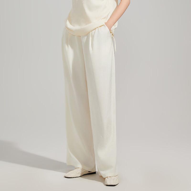 

Shetu New Chinese Style Jacquard Wide-Leg Casual Pants M