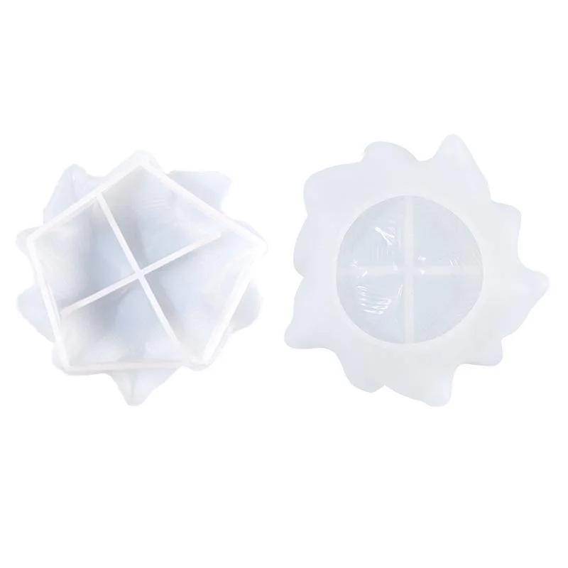 Leaf Plate Epoxy Resin Mold Fruit Candy Nut Storage Dish Silicone Mould DIY Crafts Jewelry Organizer Trinket Holder Mold