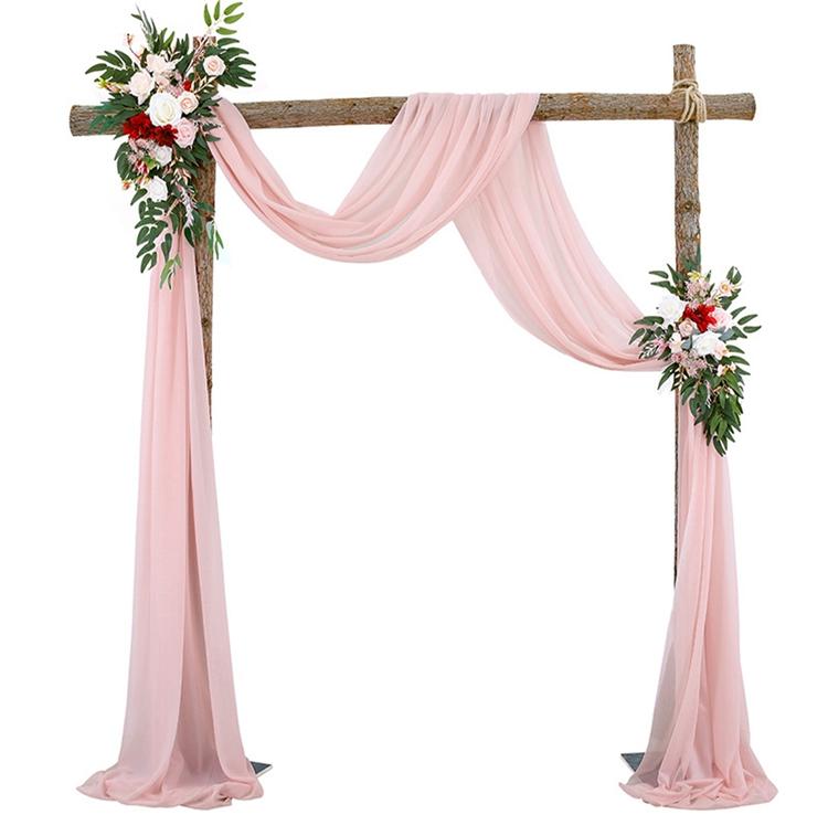 Wedding Arch Drape Chiffon Fabric Draping Curtain Drapery Wedding Birthday Party Decor Draping Ceremony Reception Hanging Decor