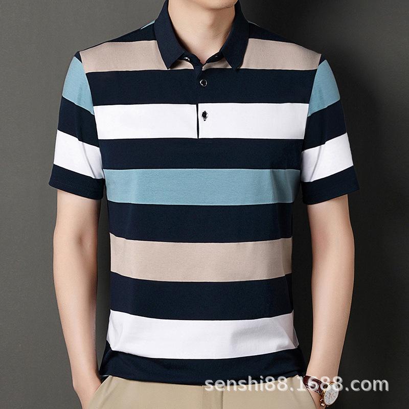 

Деловая рубашка-поло: Атмосферные узкие лацканы, Дизайн высокого класса, Высококачественный и тяжелый счетчик 4XL