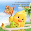 Little Duck Climbing Stairs Toy with Light Music - Educational and Assembling Slide for Children's Head-up Training.