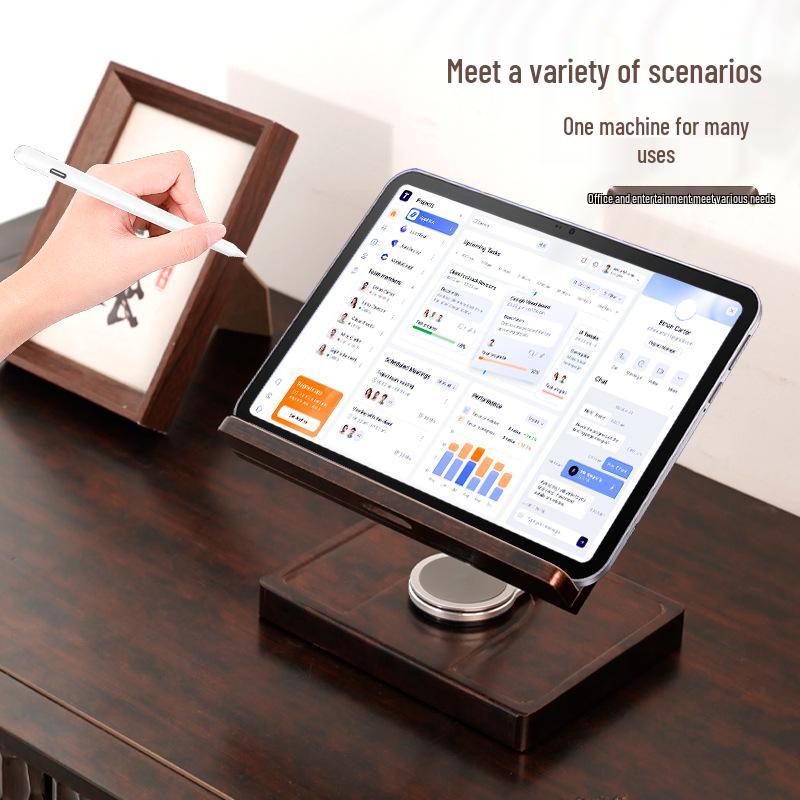 2026 Black Gold Rotating Desktop Stand for Phones, Tablets, and Laptops