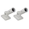 2Pcs Adjustable Flag Pole Holder Aluminium Alloy Metal Wall Mount 180 Degree Multi Position Bracket for Outside House