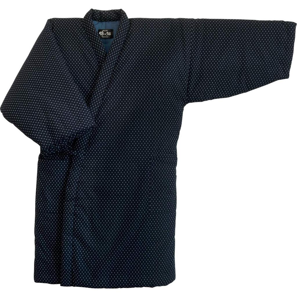Watanosato Kurume Hanten for Men Size White Ori-mae Long-length (free (M-L), Hail)
