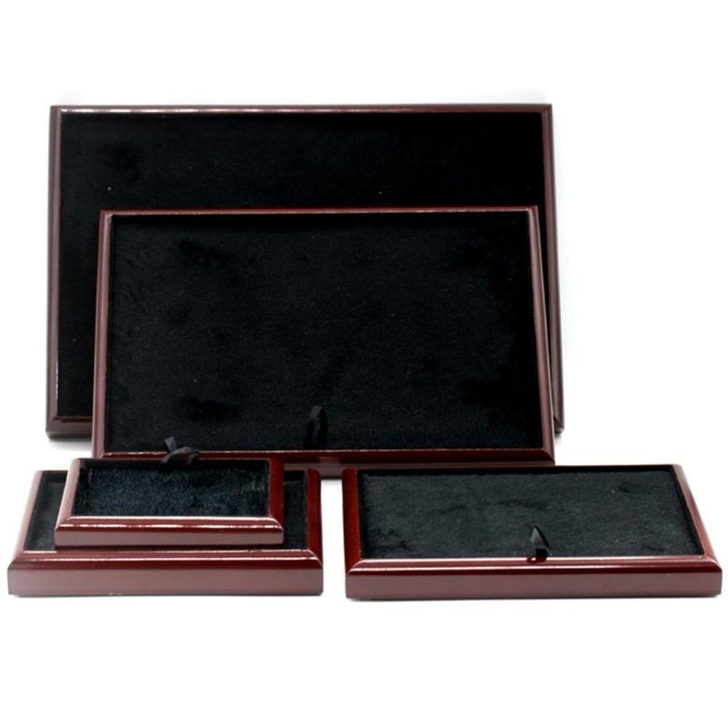 Jewelry Storage Tray Wooden Showcase Display Organizer for Earrings Watches Bracelet Necklace Vintage Jewelry Box Holder