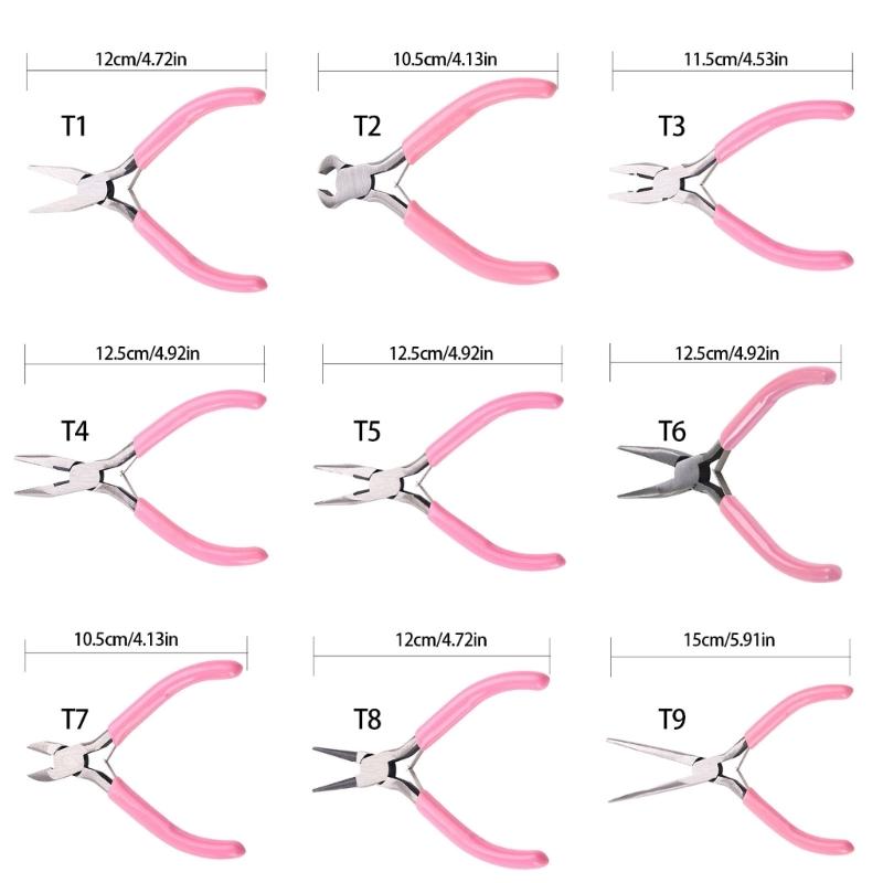Heavy Duty Pink Crafting Pliers Featuring Reinforced Steel Construction Flexible Jaw Design Suitable For DIYer Projects