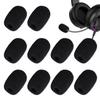 Microphone Sponge 4 Professional Compatible with Small Diameter Dustproof Protective Cover for Headset Black Replacement Parts Inner Diameter