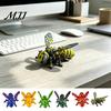 Jouet Fidget Guêpe Articulée Figurine Abeille Mécanique Imprimée en 3D, Ornement Frelon avec Articulations Mobiles, Modèle de Bureau, Décoration Insecte pour