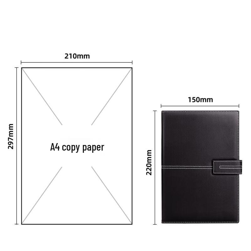 Deli 3343 Leather Notebook