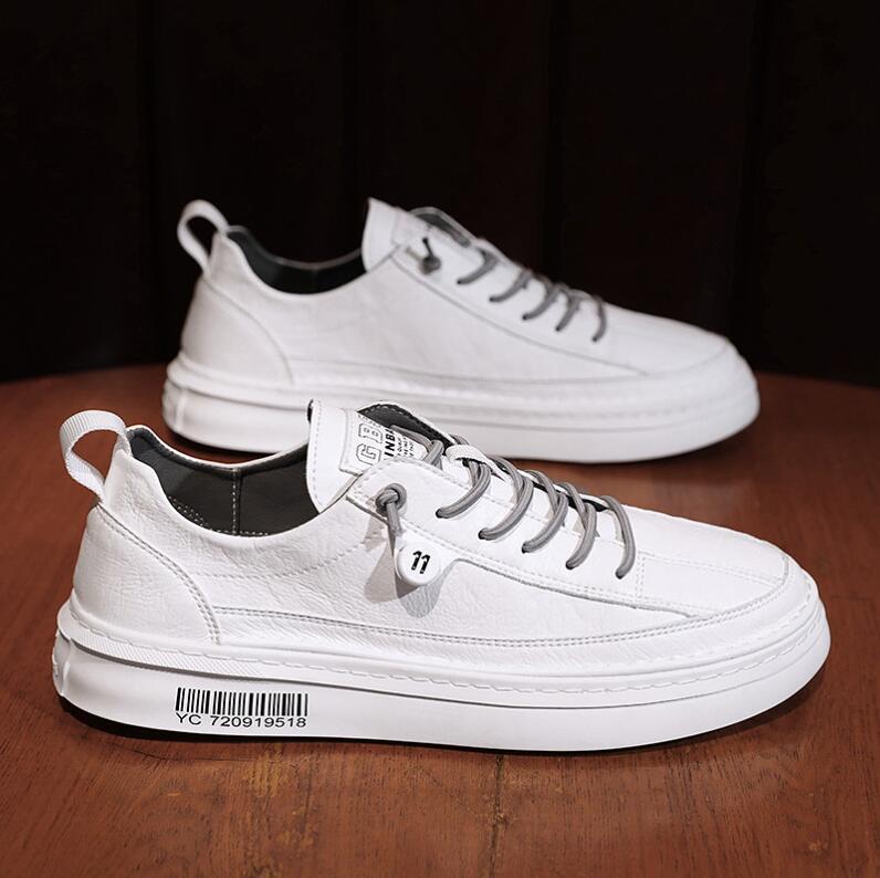 Mode Herbst Herren Lässige Neue Lederschuhe für Herren Rutschfeste Sportschuhe Mode Bequeme Sneaker Herren Flache Slipper Lässige Schuhe