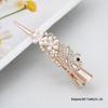 High-End Alloy Flower Hair Clip for Elegant Updos in Women