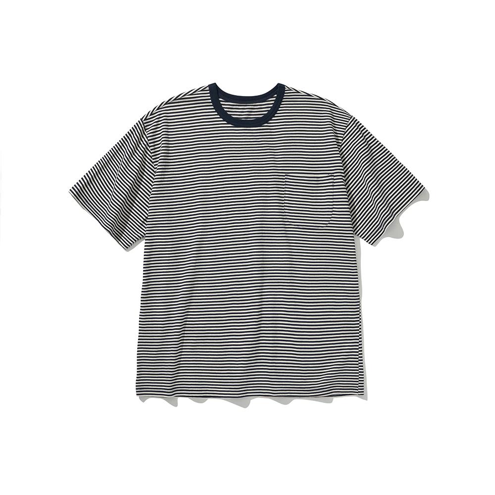 Его круглые карманные футболки Hander Navy/1