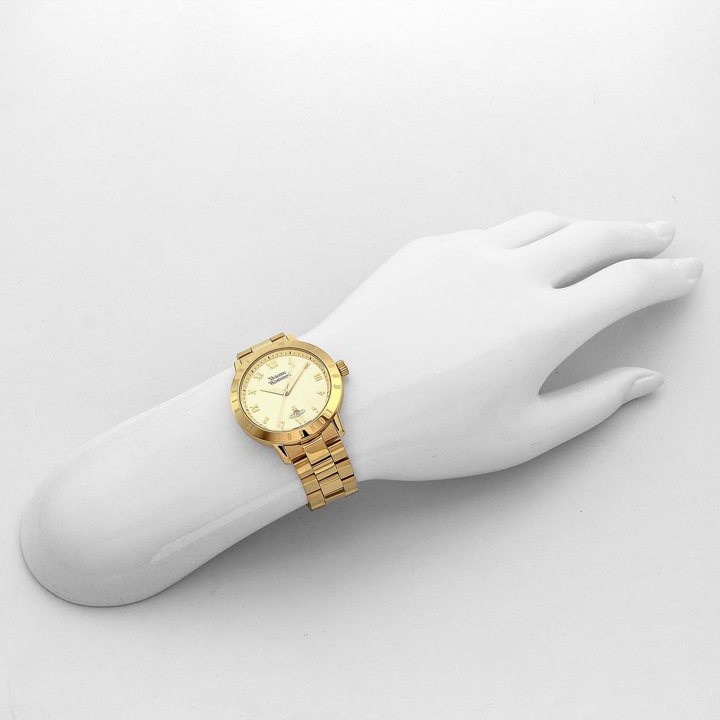 Vivienne Westwood Bloomsbury Watch, Yellow Gold Dial, Women's, VV152GDGD [Parallel Import]