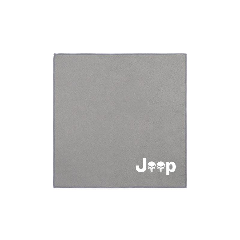 Cup Holders Car Wash Rag Microfiber Towel Cleaning Washcloth Dry Cloth For Jeep Grand Cherokee Wrangler JK Gladiator Compass Ren